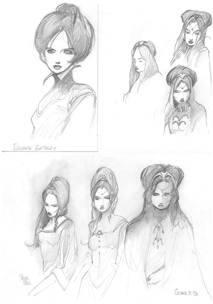 Crayonné N°25 (Elisabeth Bathory) format A4