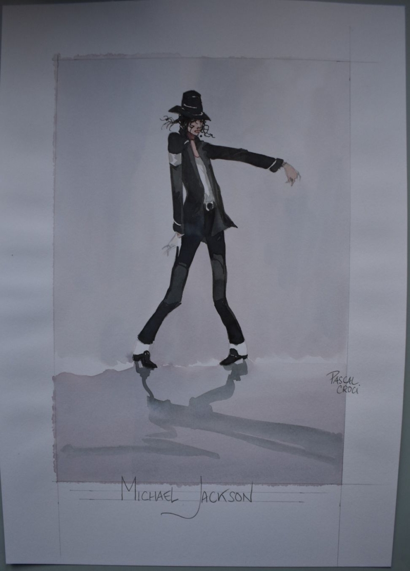 Fan de Michael Jackson avec dessin original
